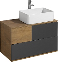 Акватон Тумба под раковину Терра 85 дуб кантри/антрацит